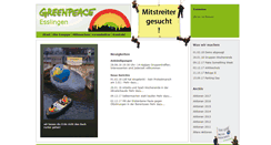 Desktop Screenshot of greenpeace-esslingen.de