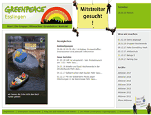 Tablet Screenshot of greenpeace-esslingen.de
